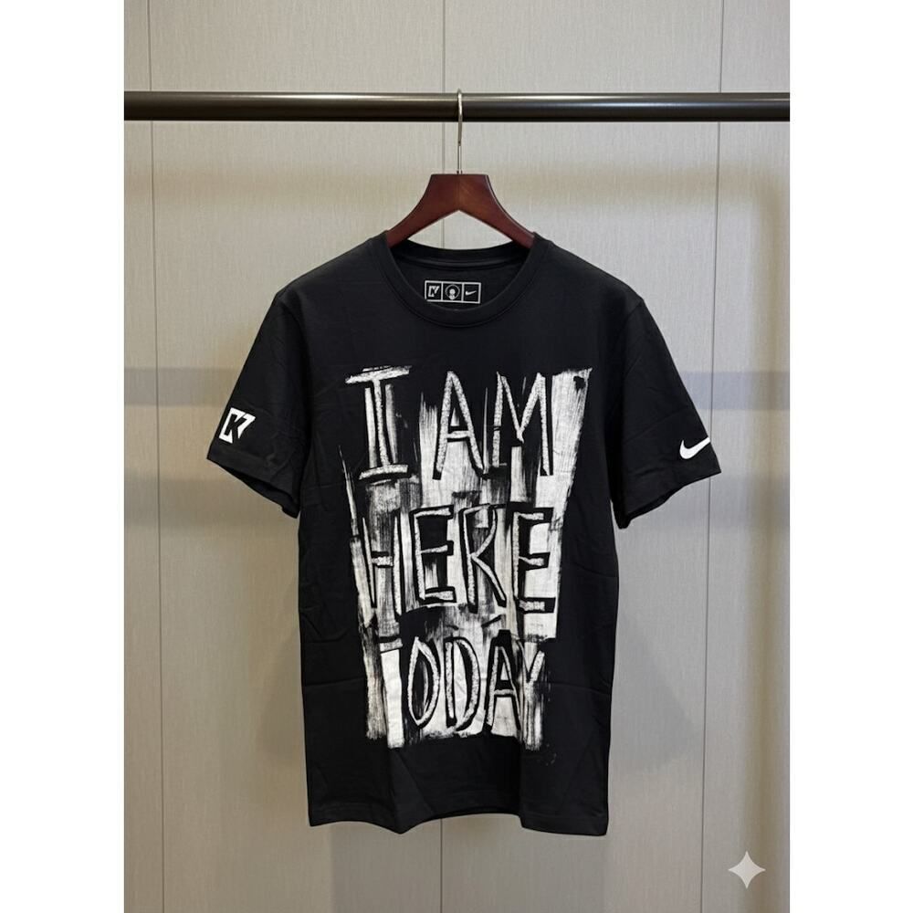 New Nike Colin Karpernick I Am Here Today Black Tee Shirt T-Shirt L BLM